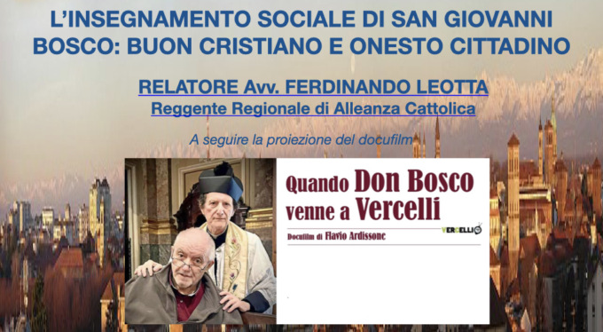 L’insegnamento di Don Bosco: conferenza e docufilm in Seminario