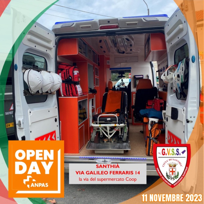 Gruppo volontari del soccorso di Santhià: domani l’open day