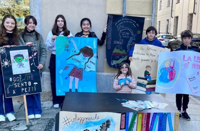 Gli allievi della media “Verga” e la passione per i libri