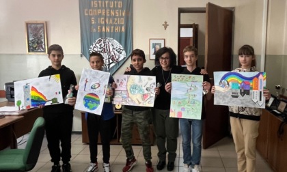 "Un Poster per la Pace" alle scuole medie di Santhià