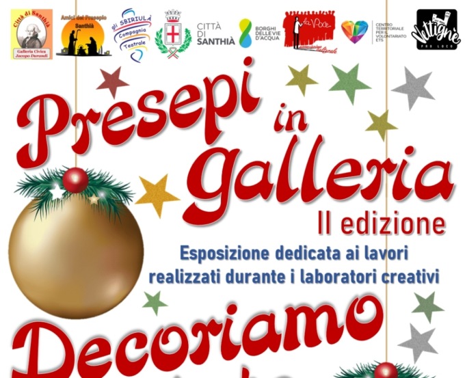 Presepi in Galleria e decorazioni dell’abete a Santhià