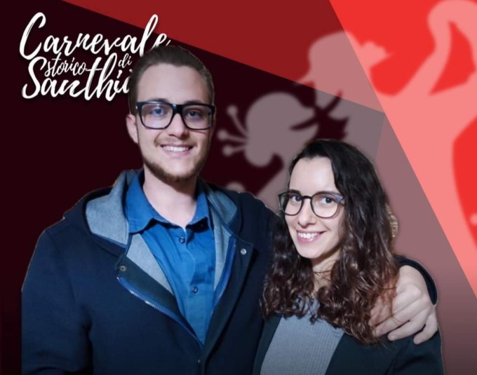 Giulia e Alessandro: ecco le maschere del Carnevale di Santhià