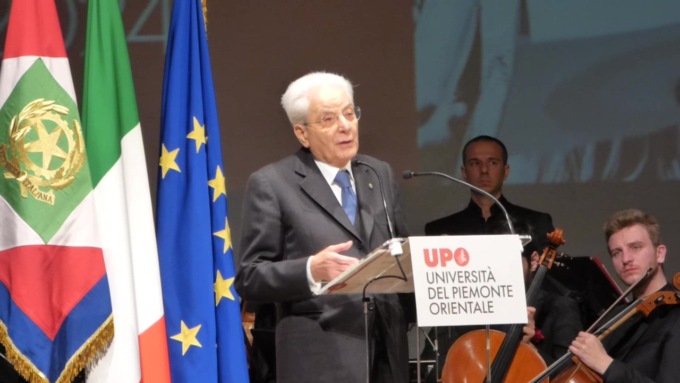 Il presidente Sergio Mattarella è appena arrivato al Civico (GALLERY)