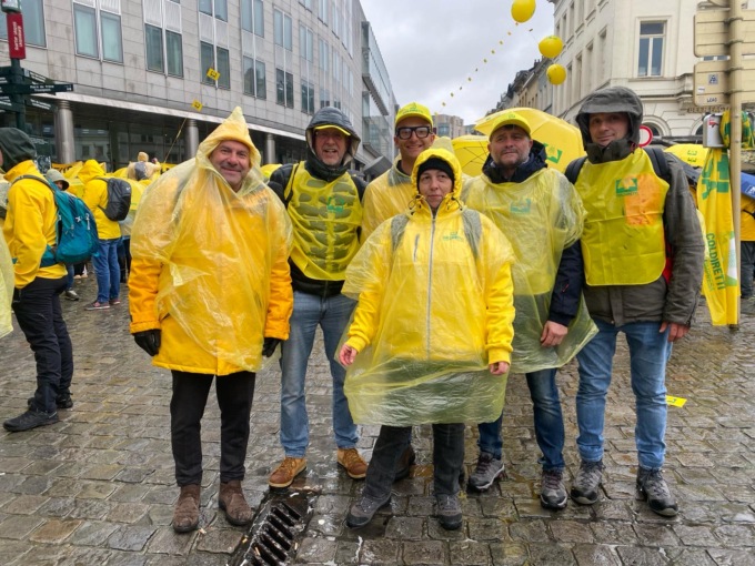 Coldiretti Vercelli-Biella in piazza a Bruxelles contro la burocrazia europea