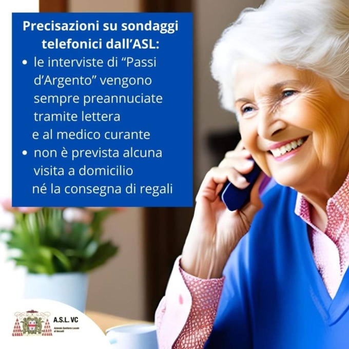 “Prestare attenzione ai falsi questionari telefonici Asl”