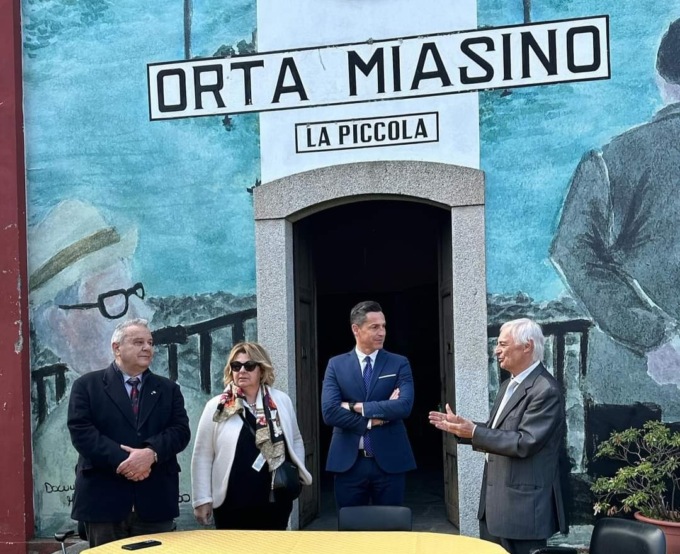 La Provincia a Legro d’Orta a inaugurare il murale di Riso amaro