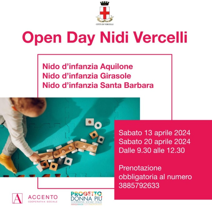 Due open day per i nidi comunali di Vercelli