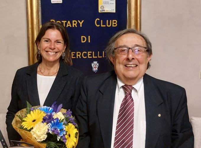 La professoressa Monica Delsignore ospite del Rotary Club Vercelli