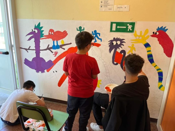 Gli studenti di Borgo d’Ale s’ inventano imbianchini