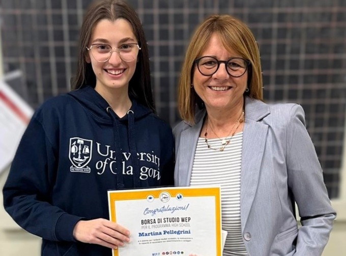 Borsa di studio negli Usa per Martina Pellegini, allieva del Liceo Classico