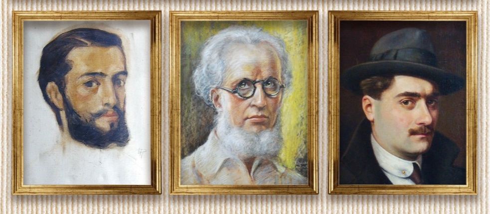 Ritratti dei tre pittori