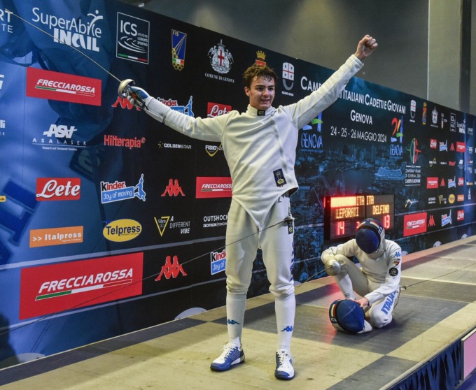 Il vercellese Ettore Leporati è campione italiano di spada