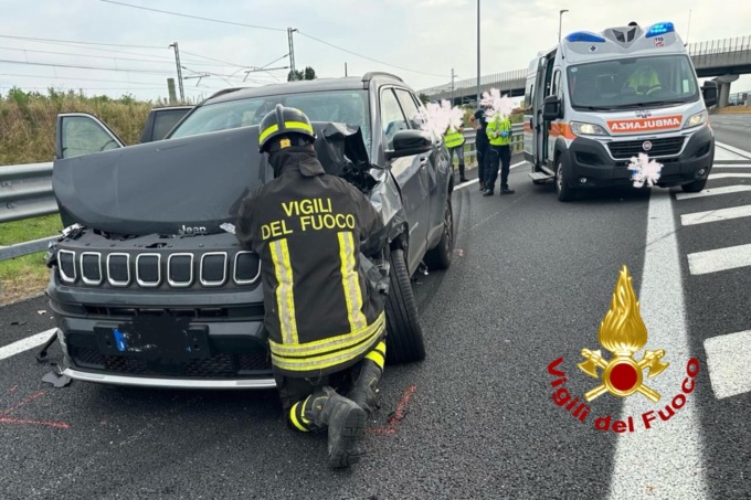 Auto contro mezzo pesante sull’Autostrada A4