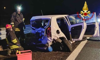 Incidente in autostrada: le immagini dello scontro