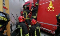Tamponamento fra tre camion sulla A4 tre feriti, interviene l'elisoccorso