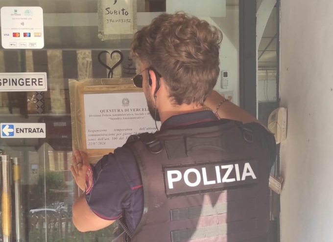 Chiuso per 20 giorni dalla Questura il bar Supreme di Vercelli