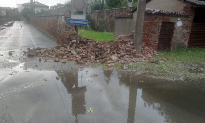 Temporale disastroso con grandine a Borgo Vercelli