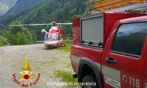 Disperso nell'area di Alagna, ritrovato con il "Drago 165" dei Vigili del Fuoco