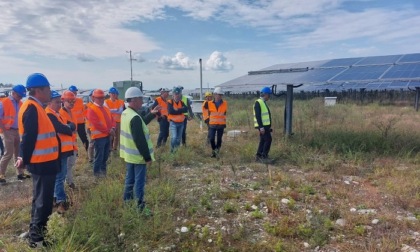 Confindustria Novara Vercelli Valsesia visita il parco solare di Trino