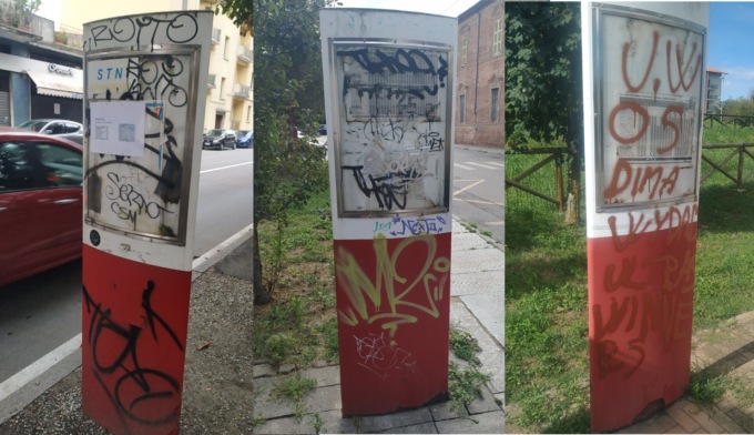 Arrivano i bus gratuiti ma le fermate sono ormai tutte vandalizzate