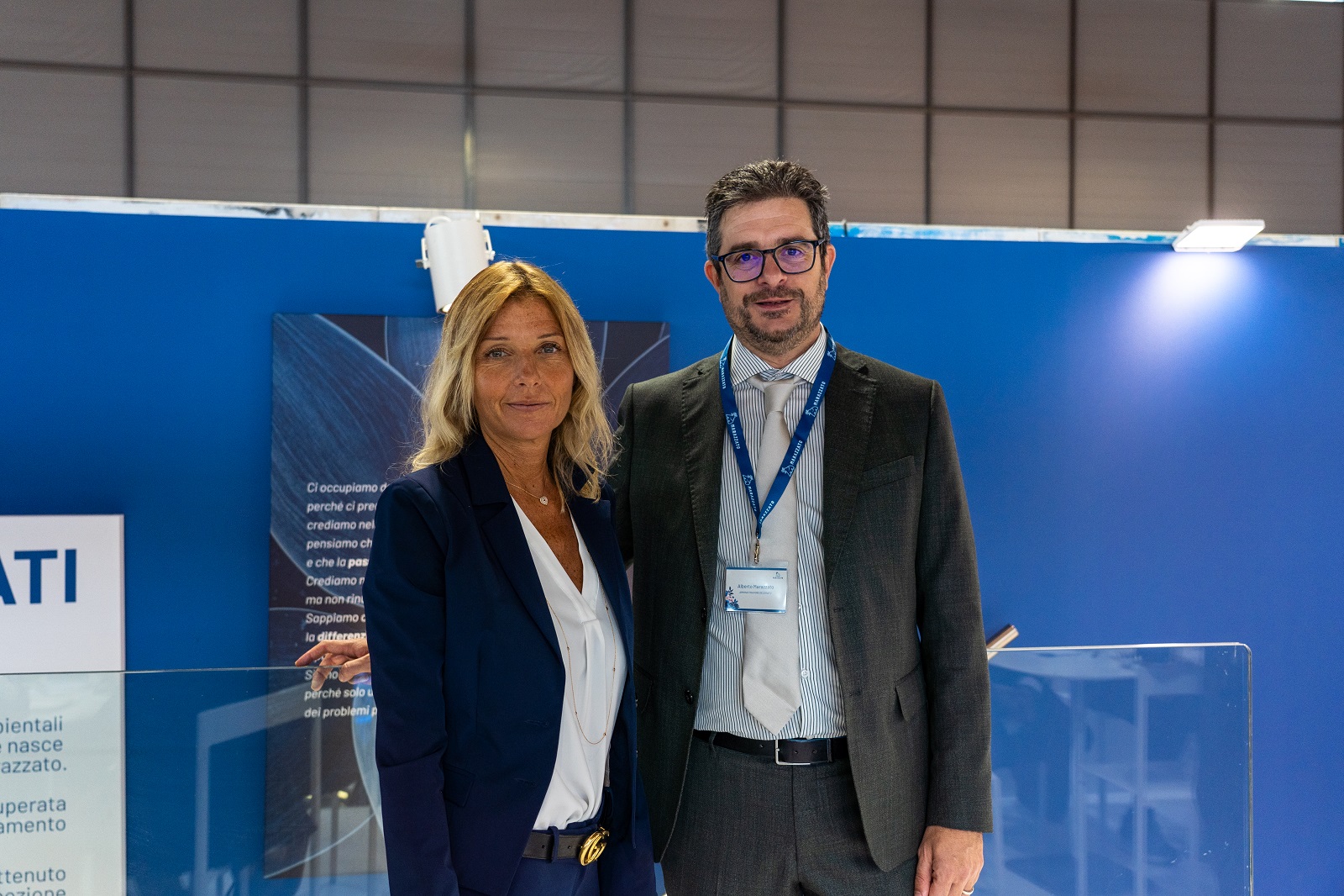 Cristina Seymandi (Savio Group) con Alberto Marazzato_