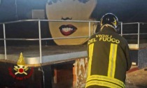 Incendio nell'ex discoteca Due di Cigliano