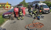 Incidente stradale a Santhià: persona estratta dalle lamiere