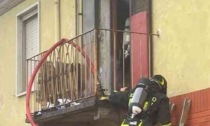 A fuoco un appartamento in via Walter Manzoni