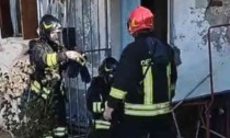 Principio d'incendio in un' abitazione a Robella di Trino