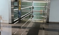 Sottopassaggio della stazione ancora allagato