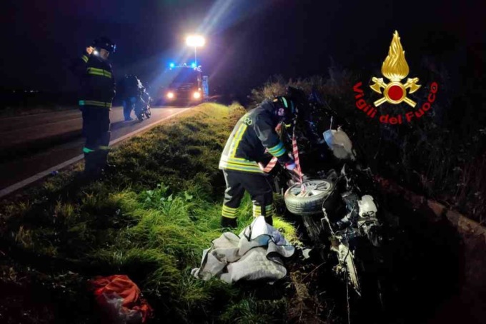 Incidente stradale a Lignana: un’auto finisce nel canale