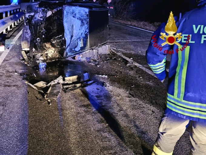 Incidente e un incendio nel Natale dei Vigili del Fuoco di Varallo