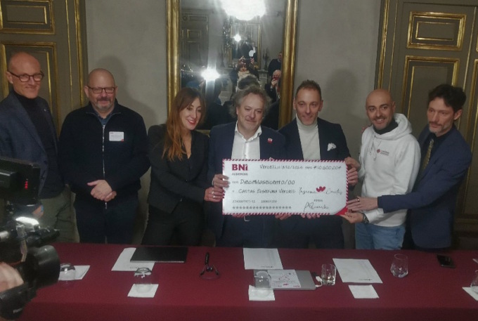 Dalla cena del Capitolo Albatross di BNI 10.600 euro per la Caritas diocesana
