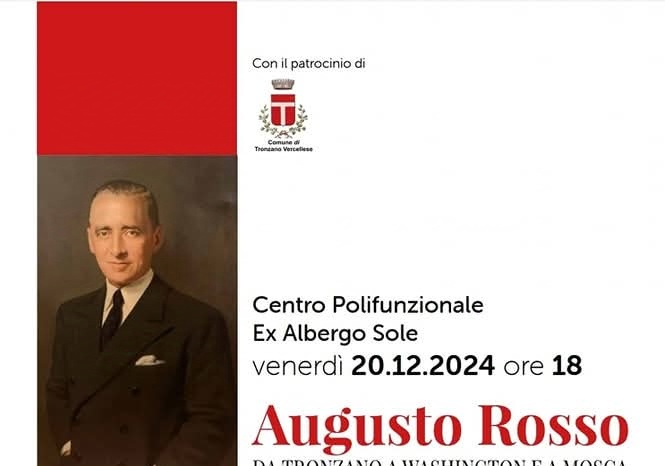 A Tronzano va in scena “Augusto Rosso – diplomatico italiano del Novecento”