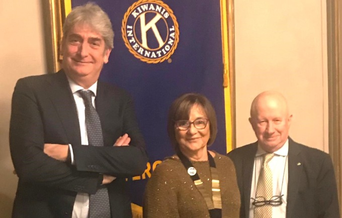 Kiwanis Vercelli: l’ospite Casalini annuncia tre importanti doni di Fondazione Carisver alla città