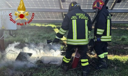 Impianto fotovoltaico a fuoco: arrivano i Vigili del Fuoco