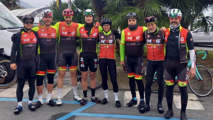 Il Team Myg Vercelli ha fatto 13: grande partecipazione alla Granfondo di Laigueglia