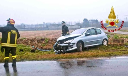 Incidente stradale in direzione Palestro, uomo in codice rosso