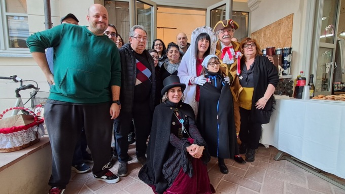Carnevale: la visita delle maschere al laboratorio Brein