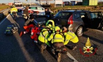 Frontale Sp11: il report dei Vigili del Fuoco e le immagini