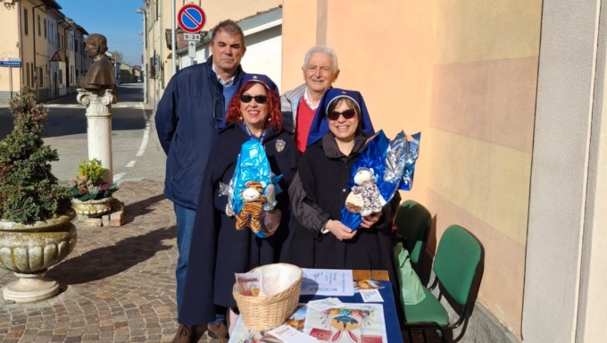Il grande cuore di Motta de’ Conti batte per l’Oftal: 700 euro raccolti con le uova di Pasqua solidali