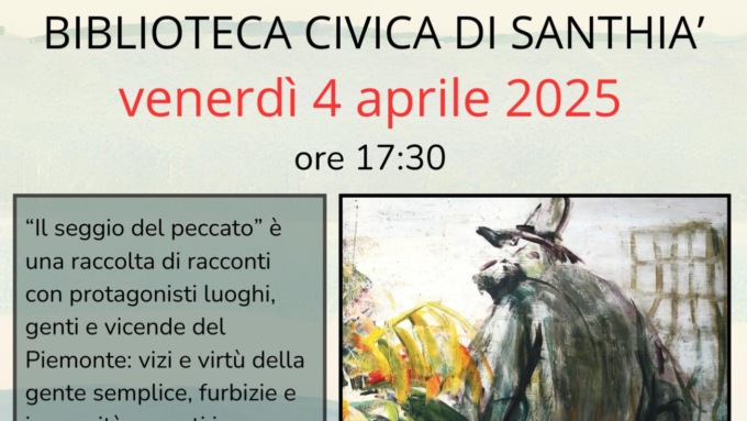 A Santhià la presentazione de “Il seggio del peccato”, luoghi e personaggi del Piemonte nel libro di Marco Travaglini