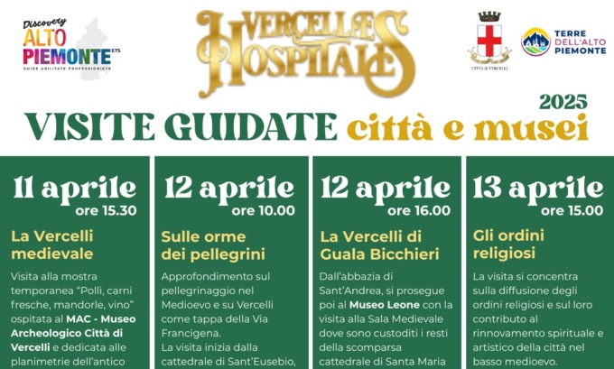 Ultimi posti per le visite guidate organizzate da Discovery Alto Piemonte per Vercellae Hospitales
