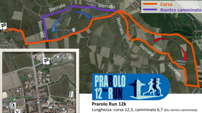 Tutto pronto per la prima tappa (di 5) del 1° Circuito Sesia Running: domenica 13 aprile la Prarolo 12 Run