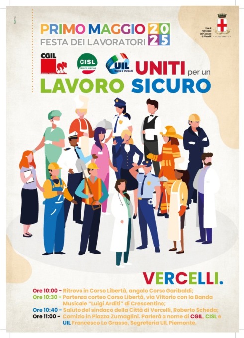 Dai comizi di Vercelli e Borgosesia al concerto al Birrificio Sant’Andrea: le iniziative del 1° Maggio di Cgil, Cisl e Uil