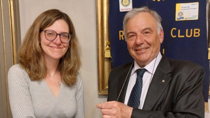 Grande apprezzamento per la relazione della dottoressa Lorenza Conti alla conviviale Rotary
