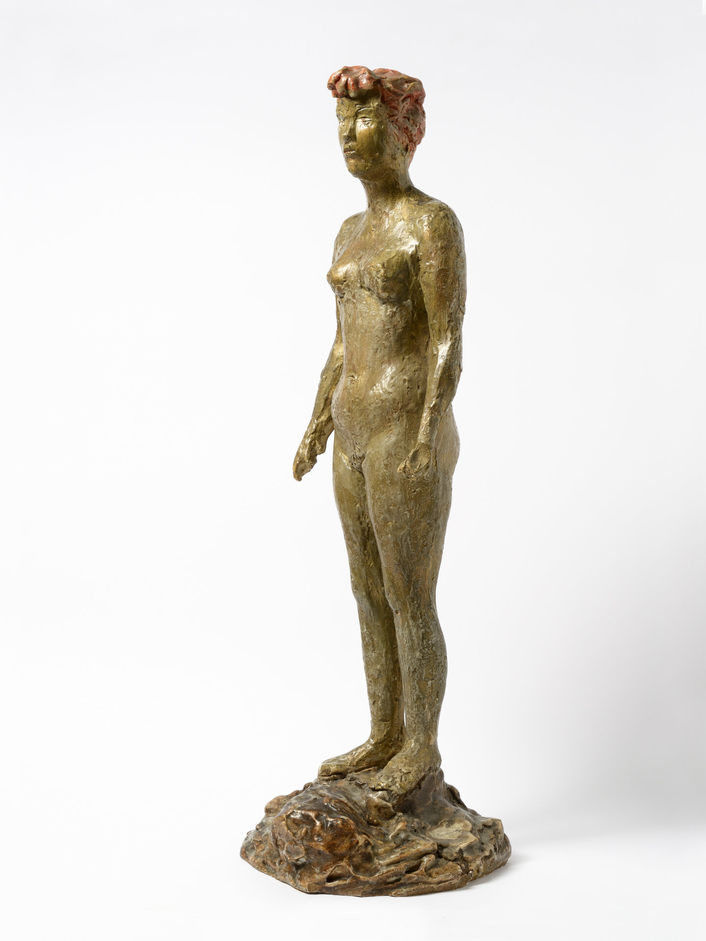 01_FONTANA_LUCIO,NUDO_IN_PIEDI,1936,GESSO_DIPINTO_E_CERA,cm.58x18x17-1