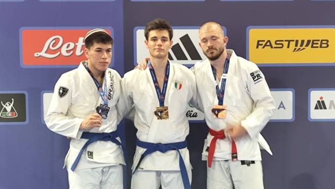 Pietro Ferrero inarrestabile anche in nazionale: oro all’Open del Mediterraneo di Jiu-Jitsu a Ostia