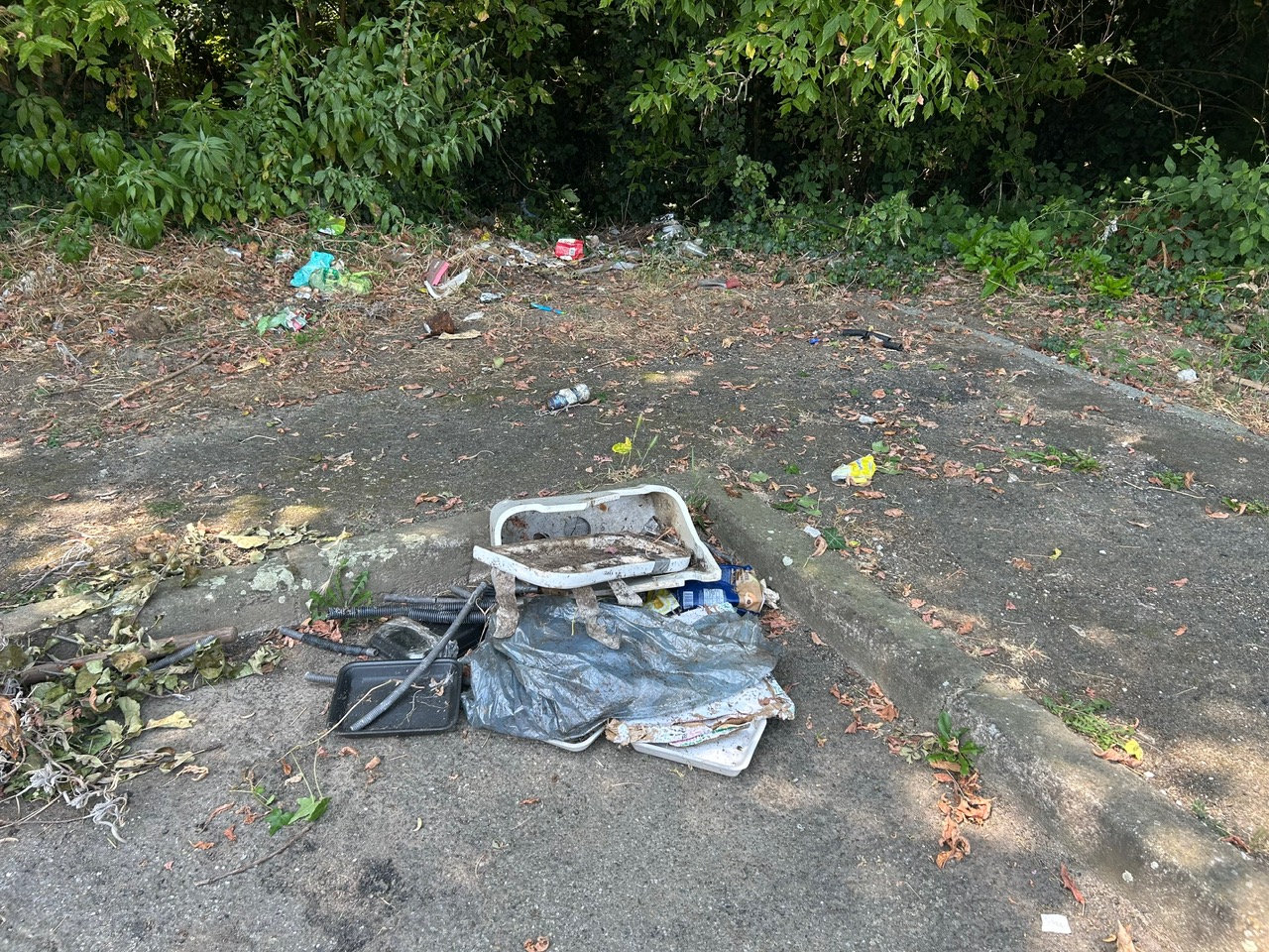 Discarica via Oberdan, zona cimitero Cappuccini Vercelli, giugno 2025 3