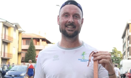 Curella, nuova medaglia per il podista vercellese: bronzo nella decima e ultima tappa del Novara Grand Prix